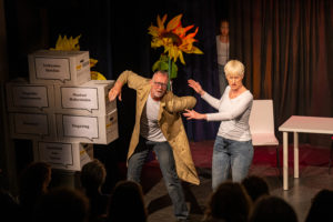 Proscoop 'Theater A la Carte' voorstelling 'positieve gezondheid' dimensies spinnenweb